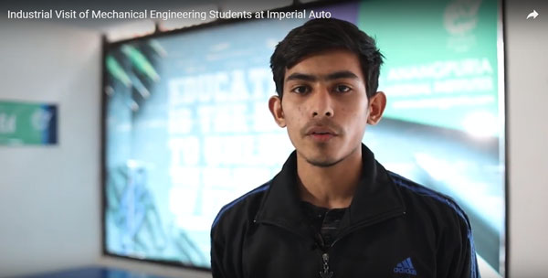 INDUSTRIAL VISIT OF MECHANICAL ENGINEERING AT IMPERIAL AUTO